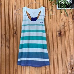 Nike dri-fit striped workout tank